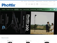 Tablet Screenshot of phottixstore.com